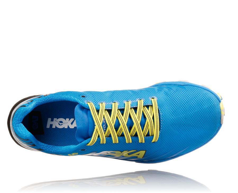 Hoka One One Trail Schoenen Dames - Evo Jawz - Blauw - JI5439867